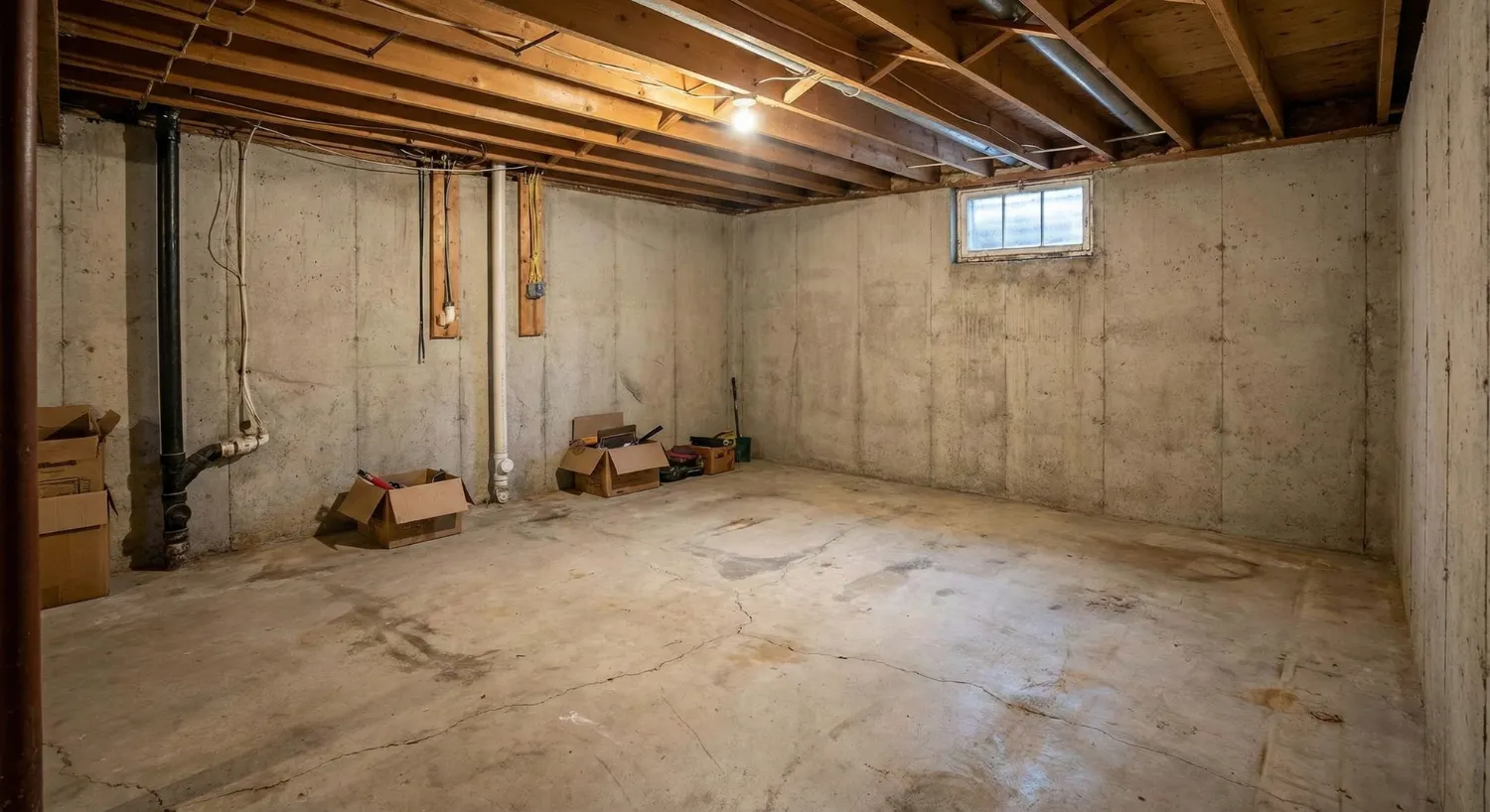 Before renovation — Basement Finishing in North Georgia